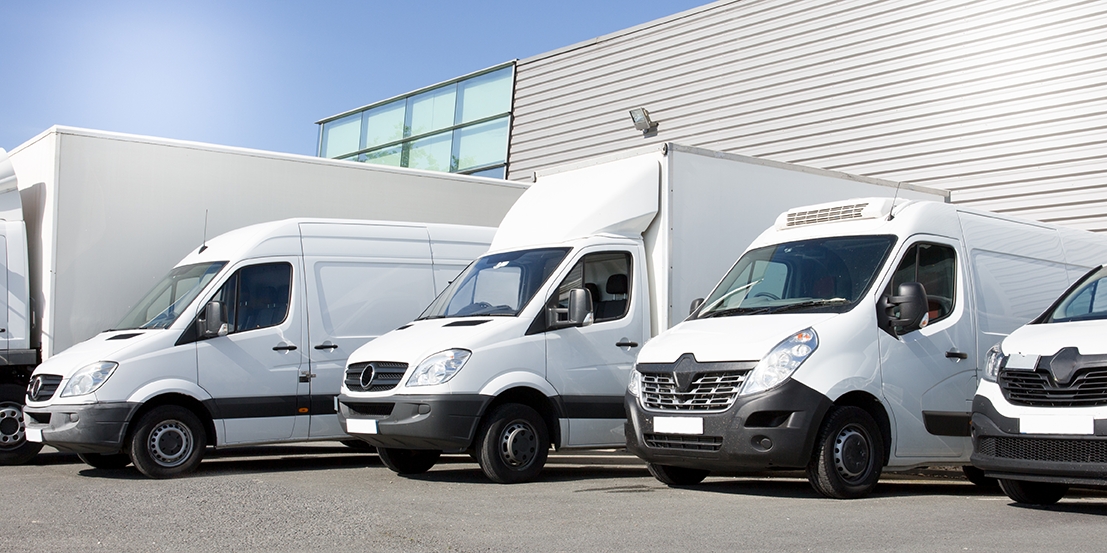 delivery-white-vans-service-van-trucks-cars-front-entrance-warehouse-distribution-logistic-society